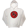 White - Front - Foo Fighters Unisex Adult FF Logo Pullover Hoodie