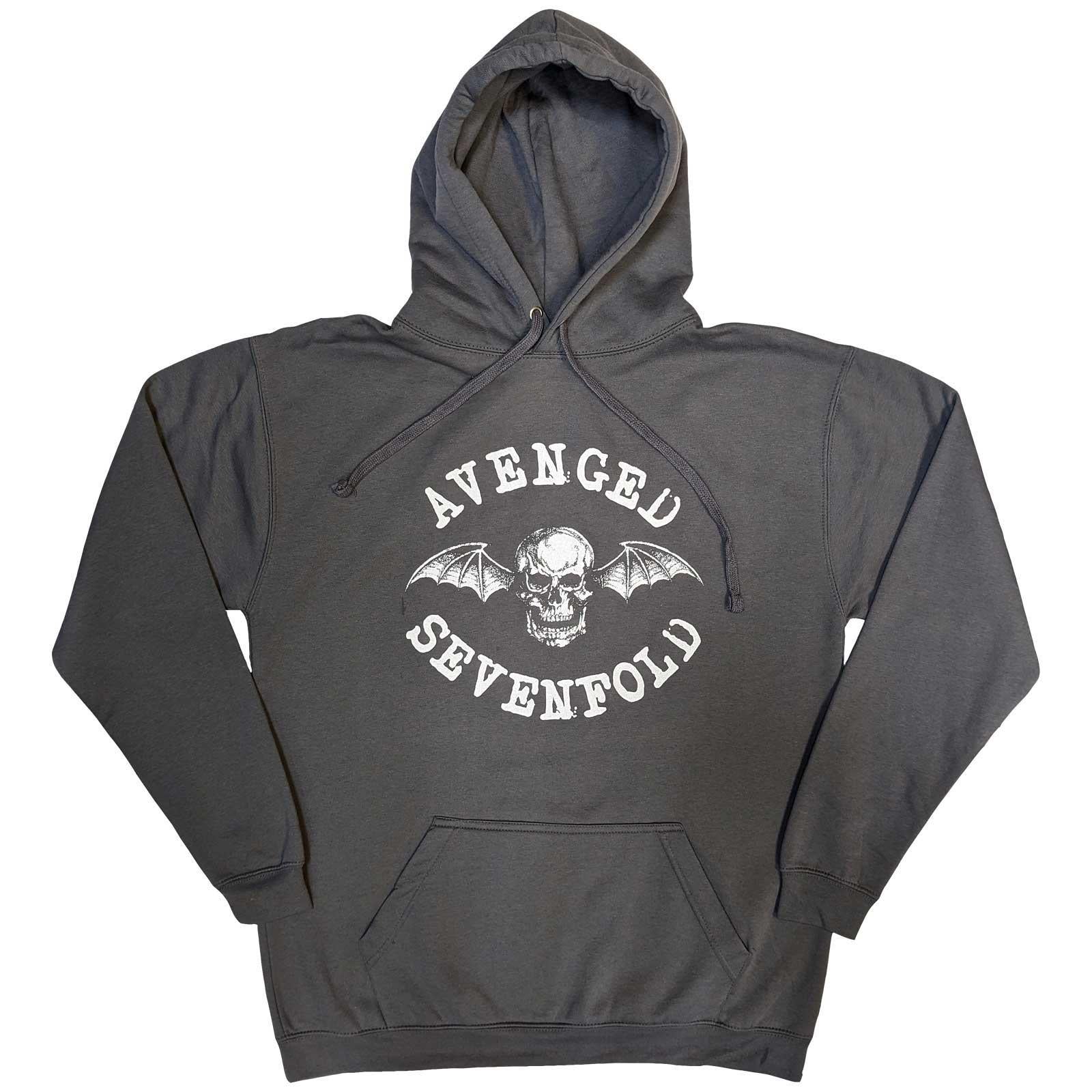 Charcoal Grey - Front - Avenged Sevenfold Unisex Adult Logo Pullover Hoodie