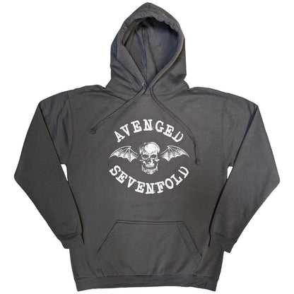 Charcoal Grey - Front - Avenged Sevenfold Unisex Adult Logo Pullover Hoodie