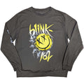 Charcoal Grey - Front - Blink 182 Unisex Adult Big Smile Sweatshirt