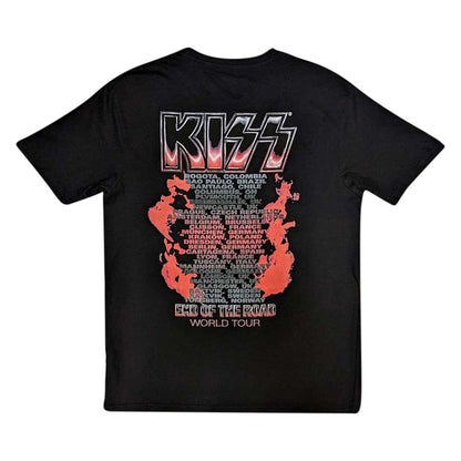 Black - Back - Kiss Unisex Adult End Of The Road Tour T-Shirt