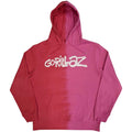 Red - Front - Gorillaz Unisex Adult Two Tone Logo Pullover Hoodie