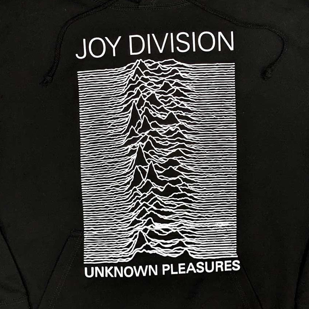 Black - Back - Joy Division Unisex Adult Unknown Pleasures Hoodie