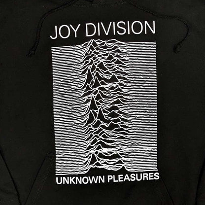 Black - Back - Joy Division Unisex Adult Unknown Pleasures Hoodie