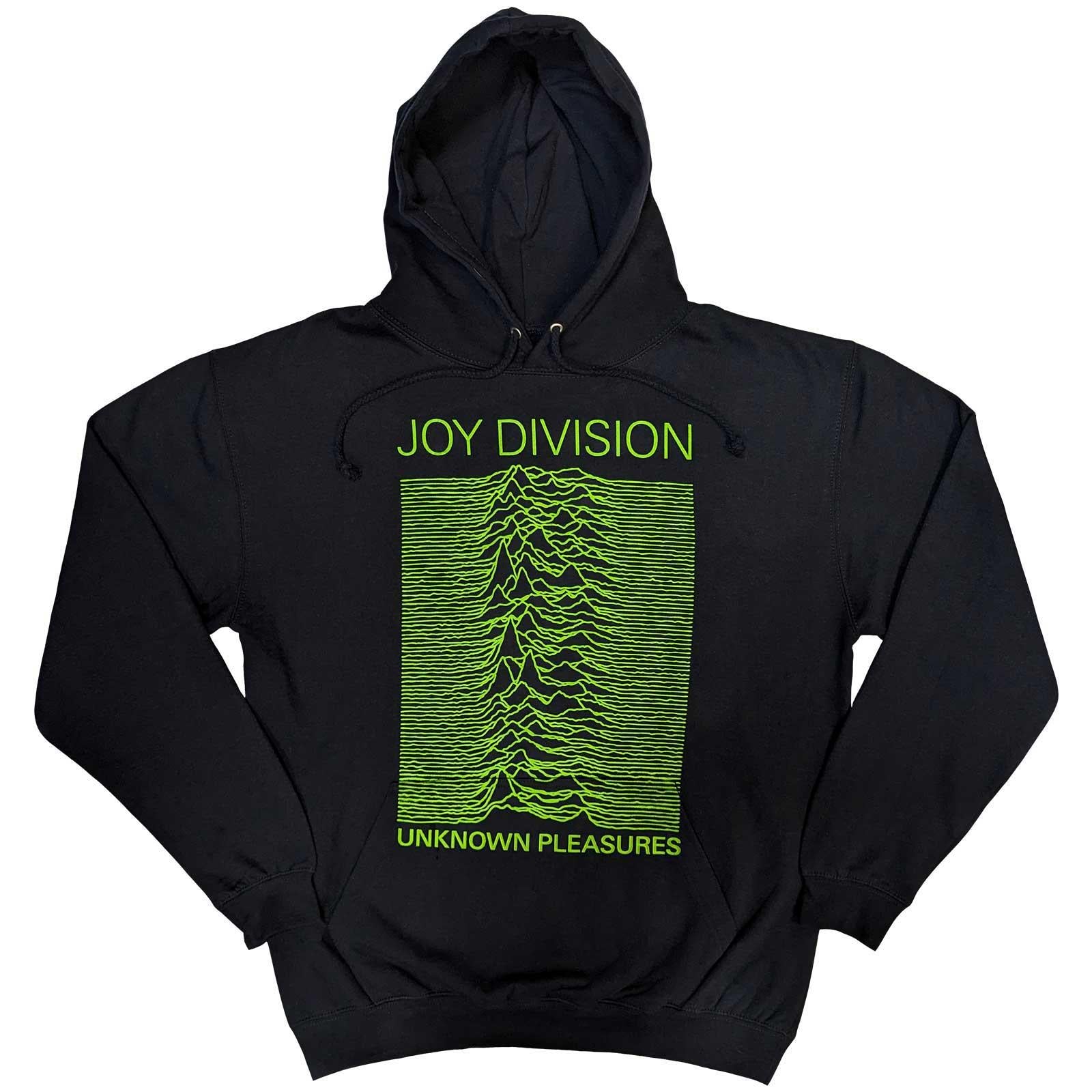 Navy Blue - Front - Joy Division Unisex Adult Unknown Pleasures Hoodie