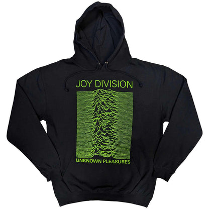 Navy Blue - Front - Joy Division Unisex Adult Unknown Pleasures Hoodie