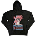 Black - Front - David Bowie Unisex Adult Earls Court ´73 Pullover Hoodie