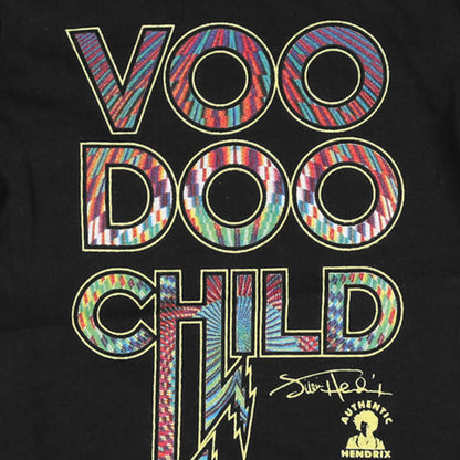 Black - Back - Jimi Hendrix Baby Voodoo Child Babygrow