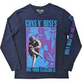Navy Blue - Front - Guns N Roses Unisex Adult Get In The Ring Tour 1991-1992 Long-Sleeved T-Shirt