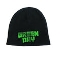 Black-Green - Front - Green Day Unisex Adult Logo Beanie