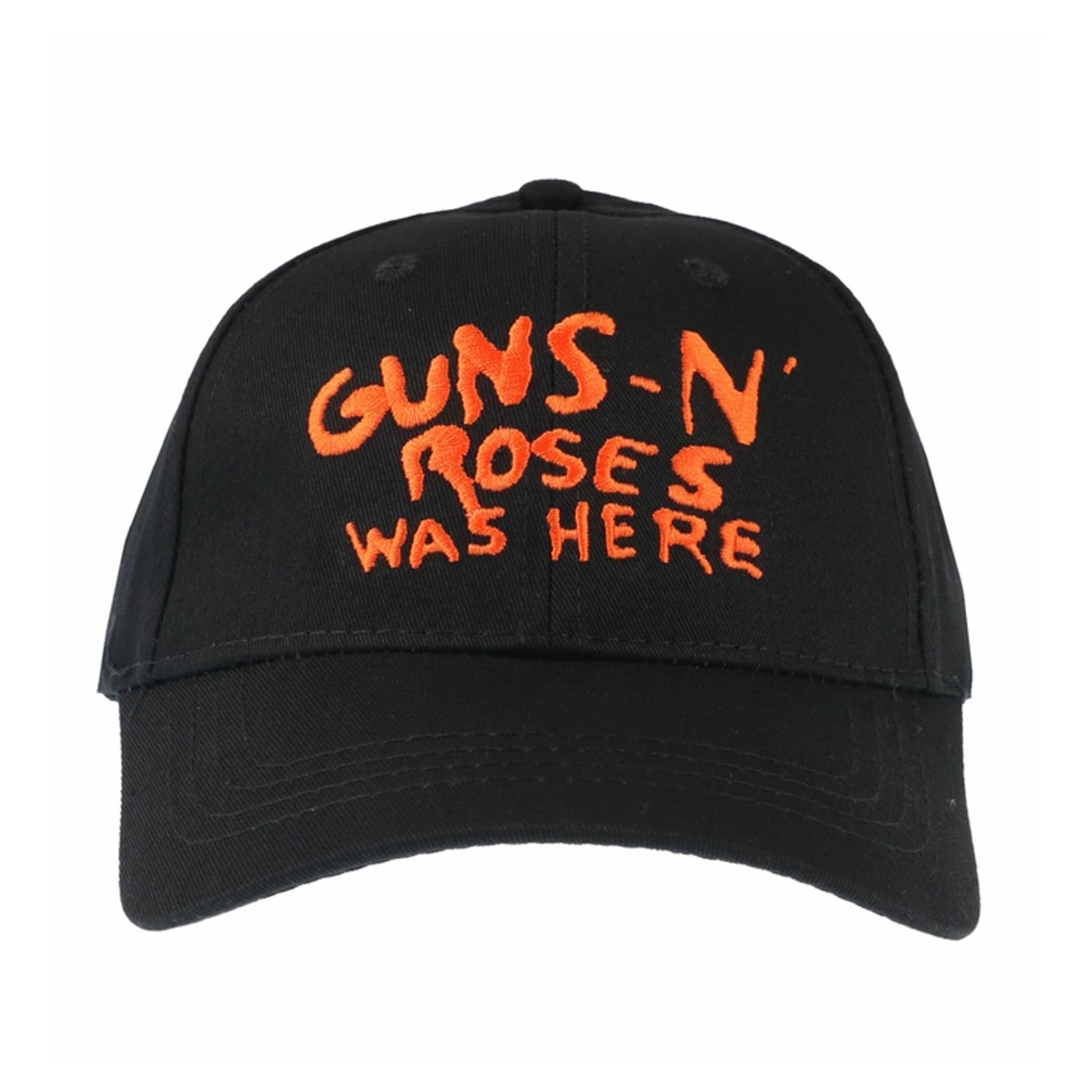 Black-Orange - Front - Guns N Roses Unisex Adult Was Here Baseball Cap