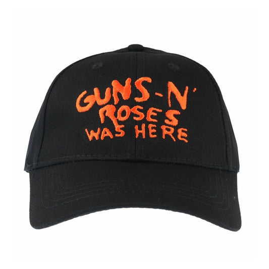 Black-Orange - Front - Guns N Roses Unisex Adult Was Here Baseball Cap