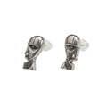 Silver - Back - Pink Floyd Division Bell Stud Earrings