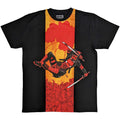 Black - Front - Deadpool Unisex Adult Samurai Cotton T-Shirt