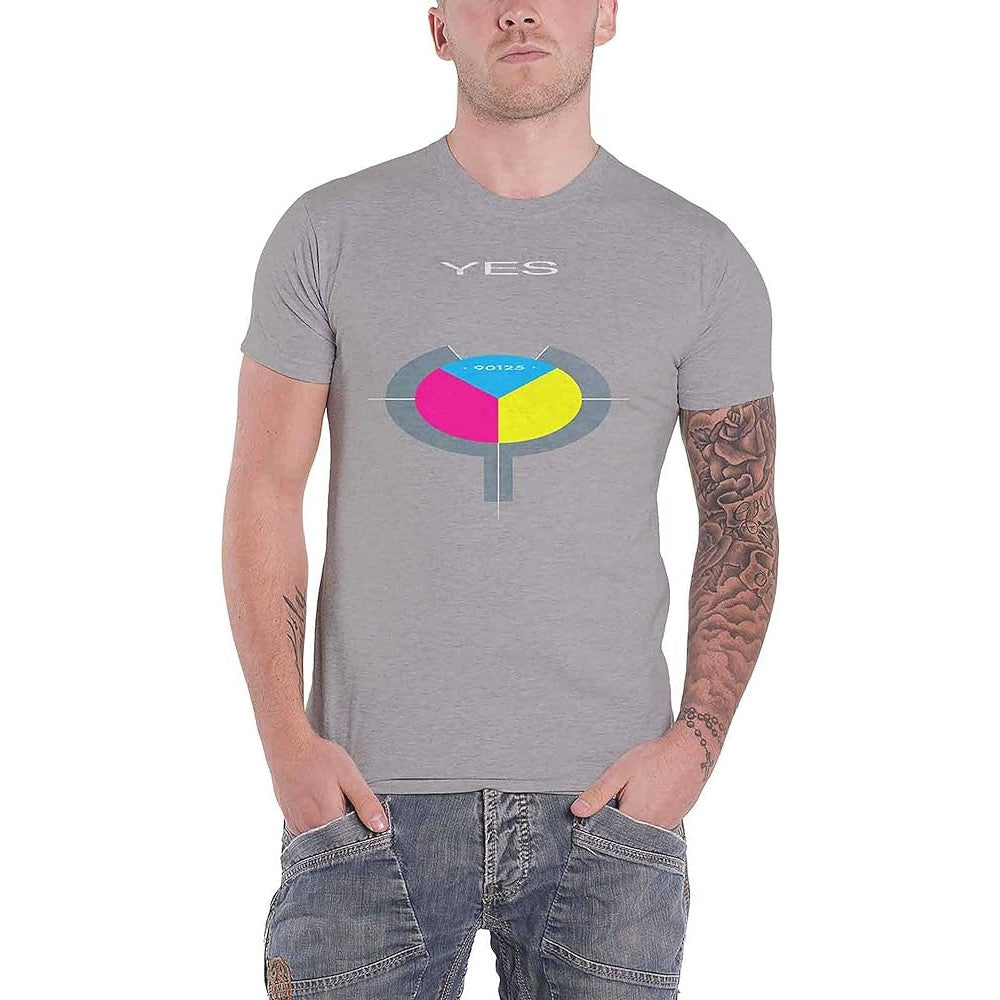 Grey - Back - Yes Unisex Adult 90125 Cotton T-Shirt