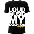 Black - Front - Skindred Unisex Adult Loud Music Cotton T-Shirt