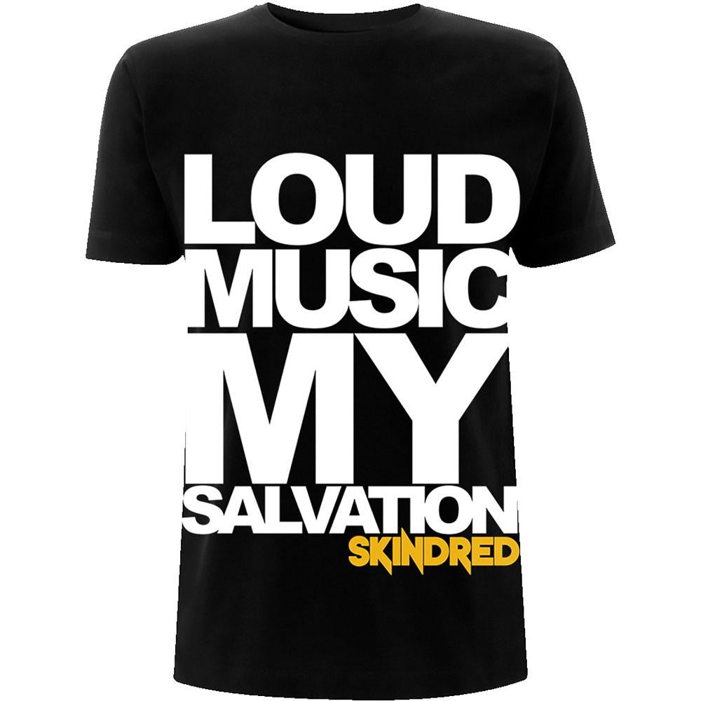 Black - Front - Skindred Unisex Adult Loud Music Cotton T-Shirt