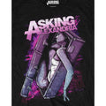 Black - Side - Asking Alexandria Unisex Adult Coffin Girl Cotton T-Shirt