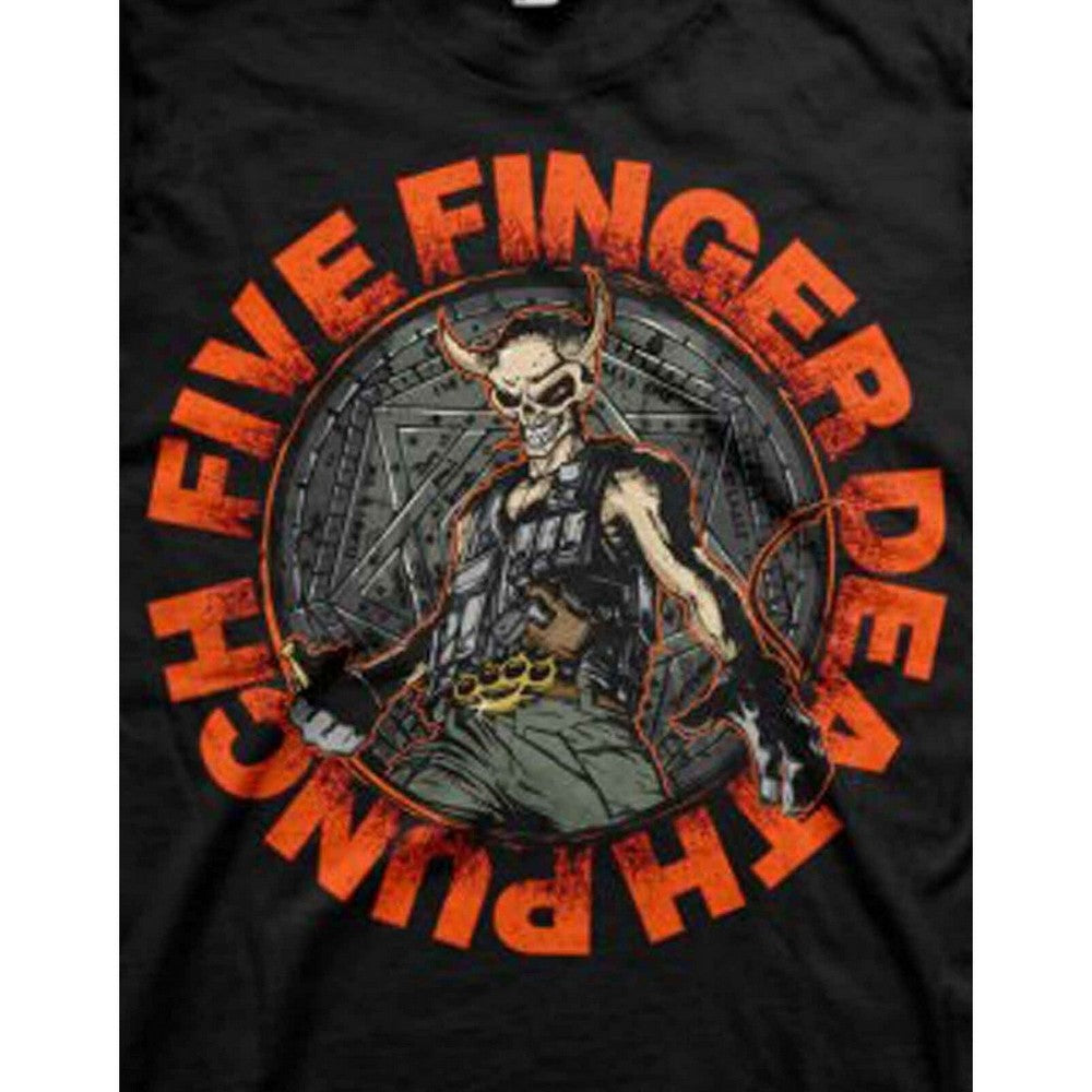 Black - Side - Five Finger Death Punch Unisex Adult Seal Of Ameth Cotton T-Shirt