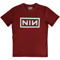 Red - Front - Nine Inch Nails Unisex Adult Classic Logo T-Shirt