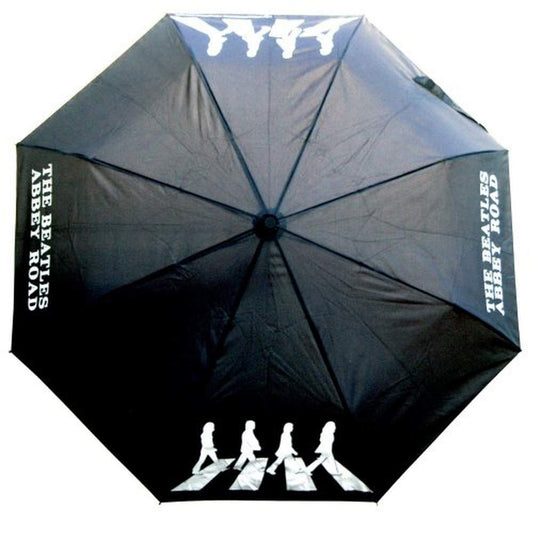 Black-White - Front - The Beatles Abbey Road Folding Umbrella