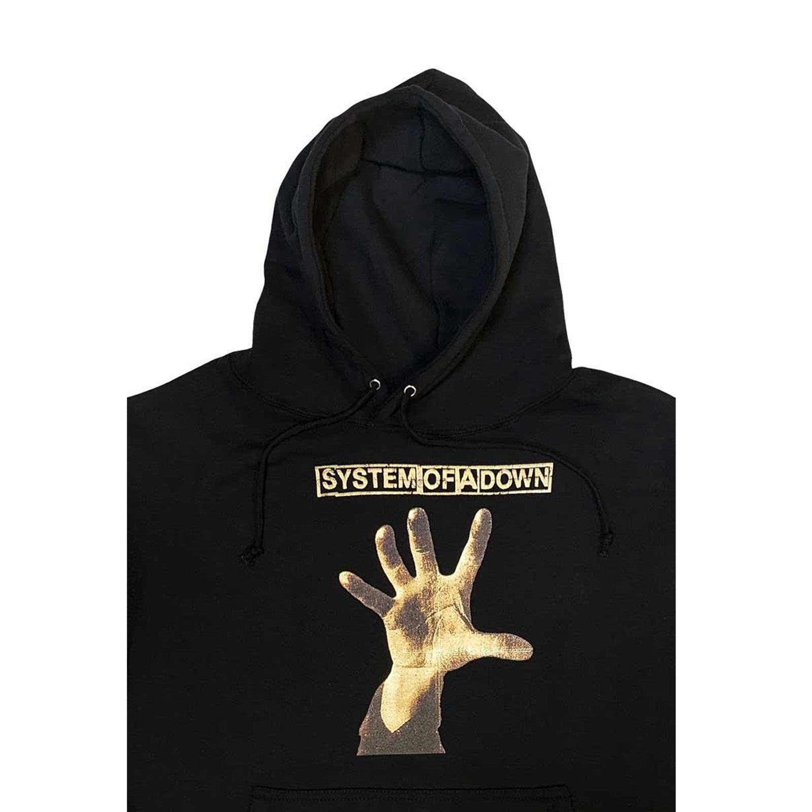 Black - Back - System Of A Down Unisex Adult Hand Hoodie