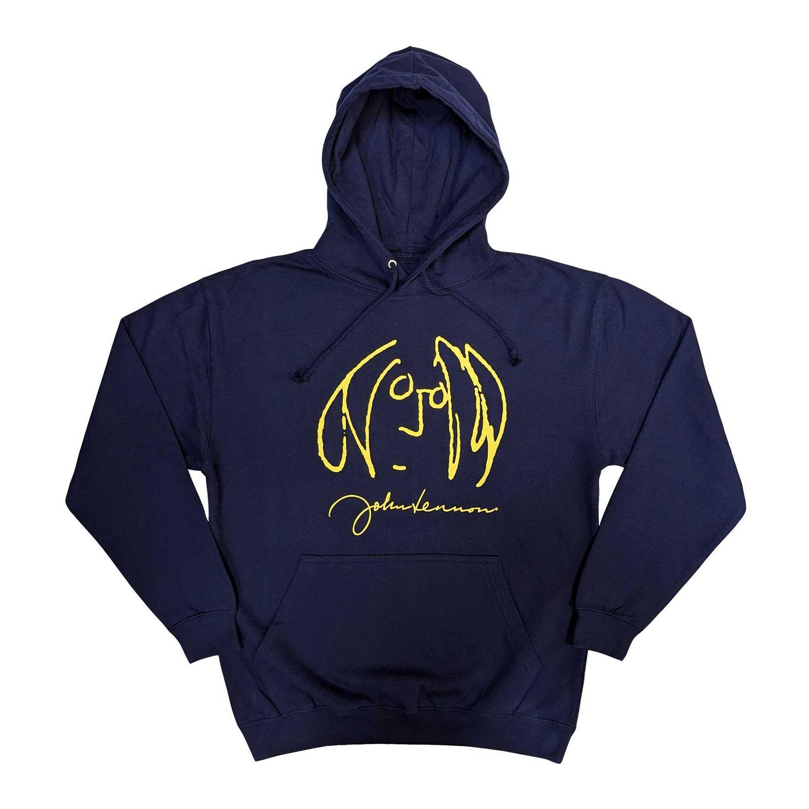 Navy Blue - Front - John Lennon Unisex Adult Self Portrait Hoodie