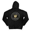 Black - Back - Tupac Shakur Unisex Adult Crown Seal Full Zip Hoodie