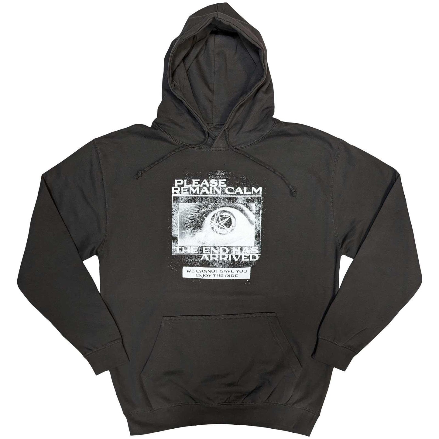Grey - Front - Bring Me The Horizon Unisex Adult Remain Calm FP Hoodie