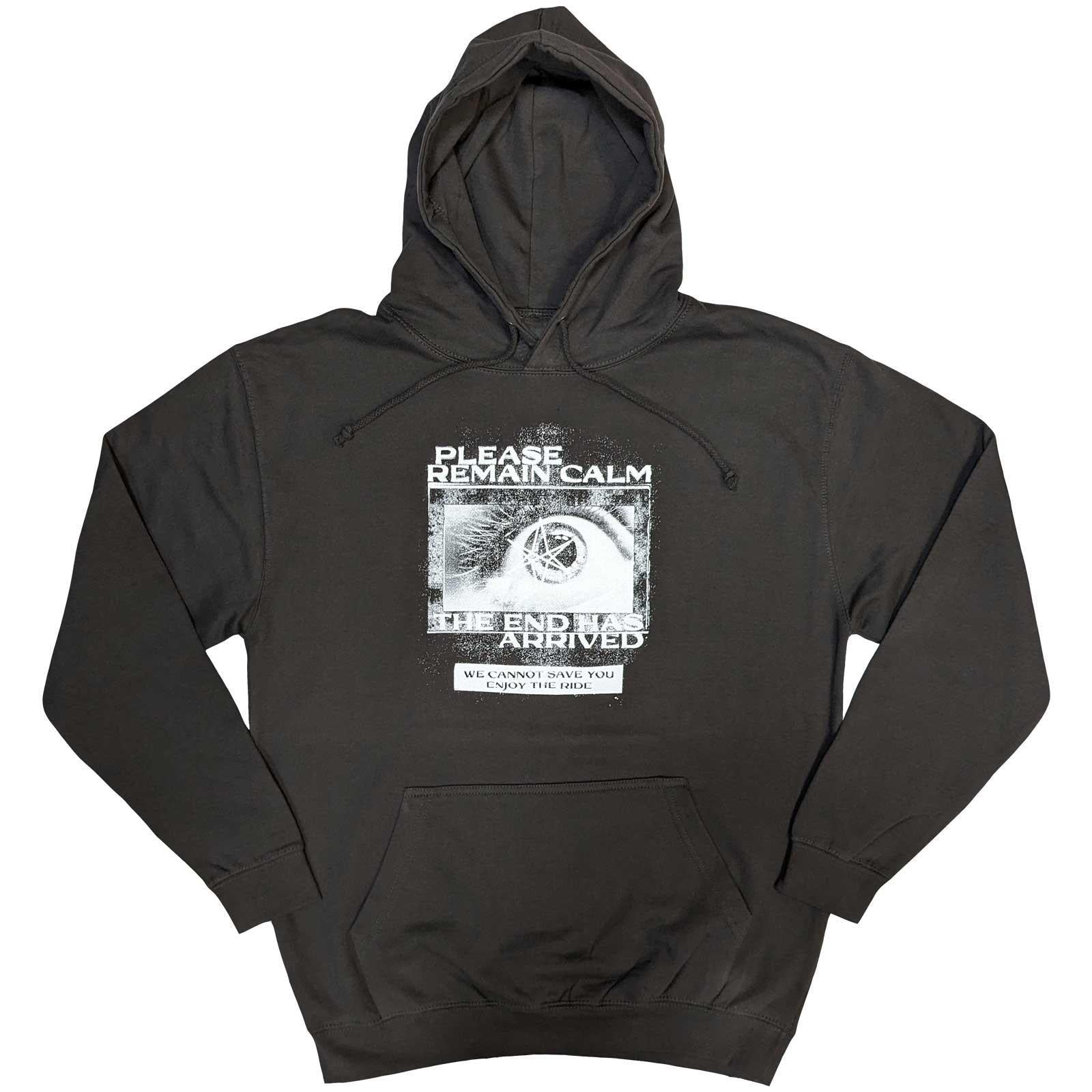 Grey - Front - Bring Me The Horizon Unisex Adult Remain Calm FP Hoodie