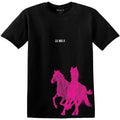 Black-Pink - Front - Lil Nas X Unisex Adult Horse Cotton T-Shirt