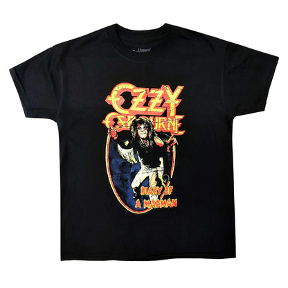 Black - Front - Ozzy Osbourne Childrens-Kids Diary Of A Madman Vintage Cotton T-Shirt