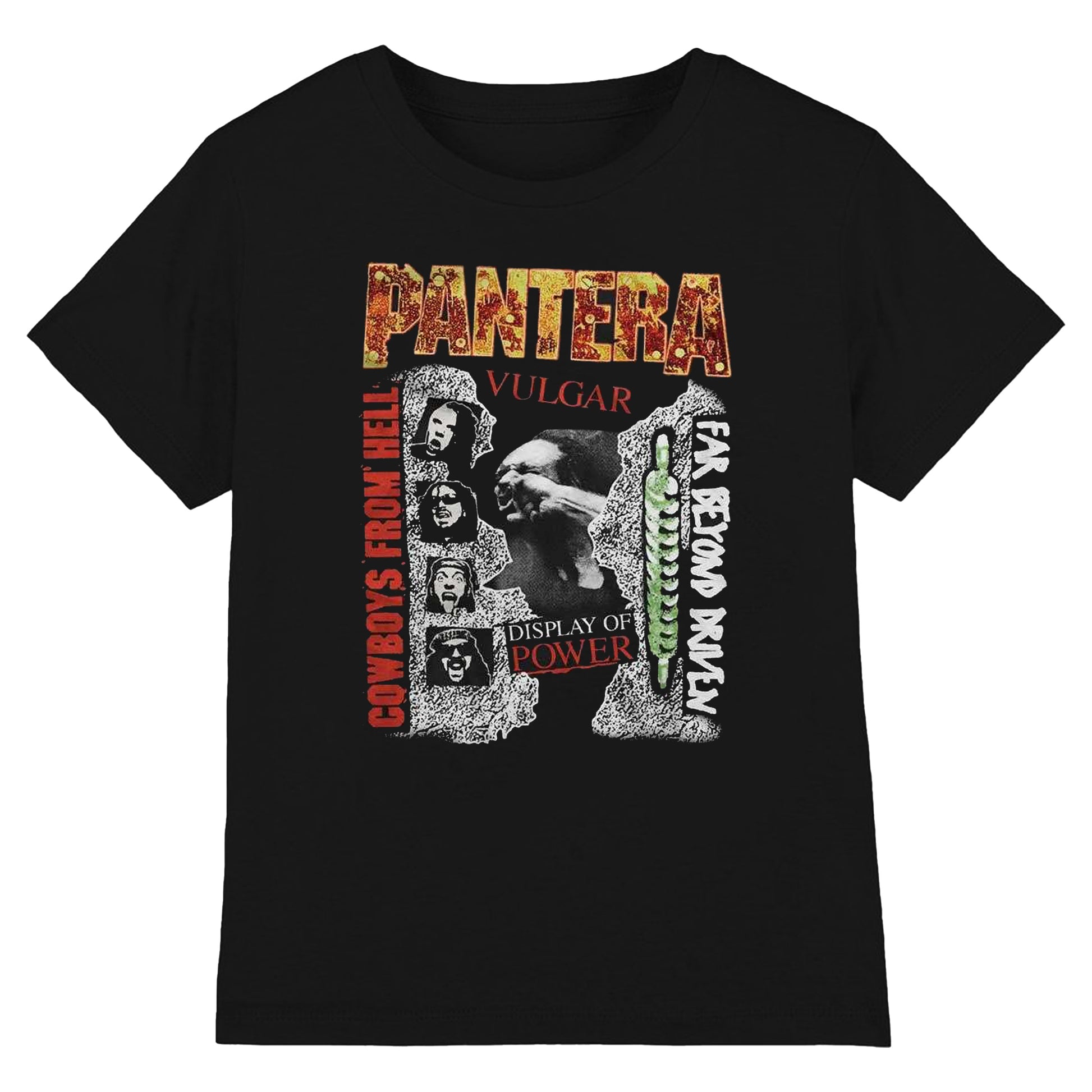 Black - Front - Pantera Womens-Ladies 3 Albums Cotton T-Shirt