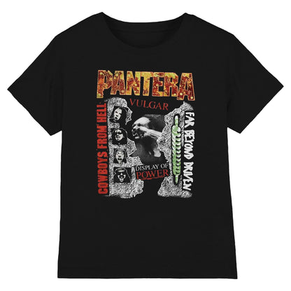 Black - Front - Pantera Womens-Ladies 3 Albums Cotton T-Shirt