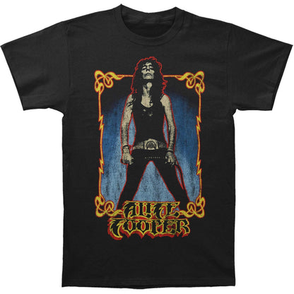 Black - Front - Alice Cooper Unisex Adult Whip Vintage Whip Cotton Washed T-Shirt
