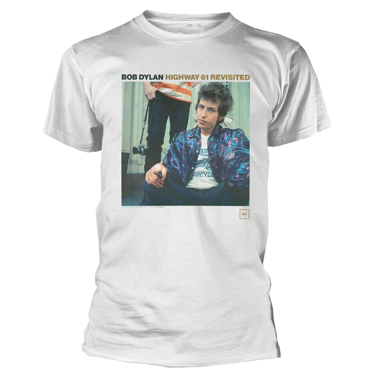 White - Front - Bob Dylan Unisex Adult Highway 61 Revisited Cotton T-Shirt