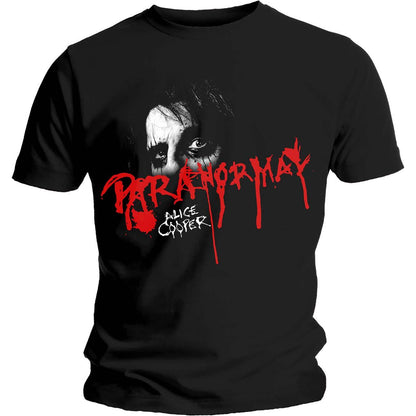 Black - Front - Alice Cooper Unisex Adult Paranormal Eyes Cotton T-Shirt