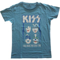Blue - Front - Kiss Unisex Adult Made For Lovin´ You Cotton T-Shirt