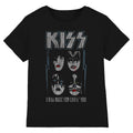 Black - Front - Kiss Unisex Adult Made For Lovin´ You Cotton T-Shirt