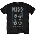 Black - Front - Kiss Unisex Adult Made For Lovin´ You Cotton T-Shirt