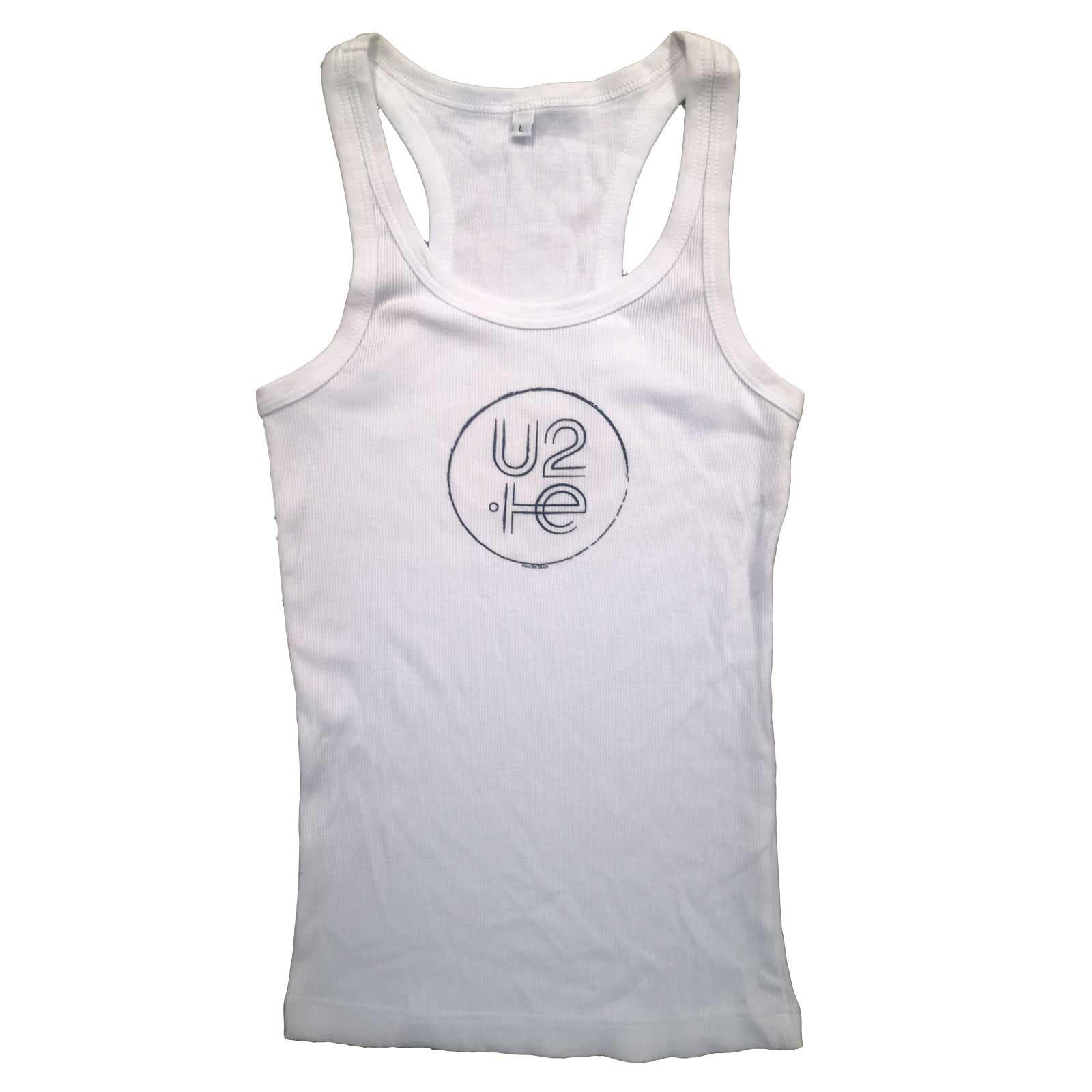 White - Front - U2 Womens-Ladies 2015 Tank Top