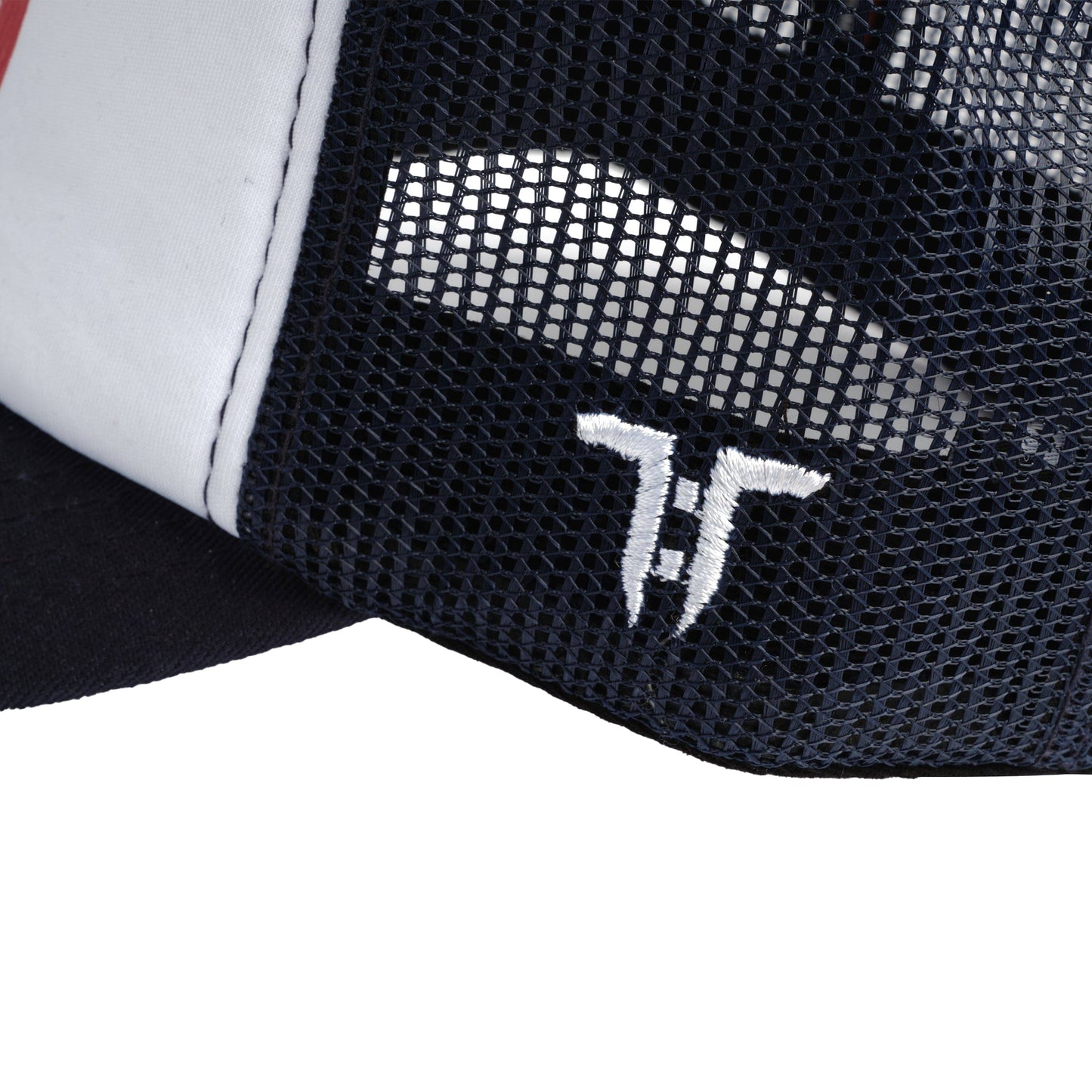White-Navy Blue - Side - Tokyo Time Unisex Adult UFC Trucker Cap