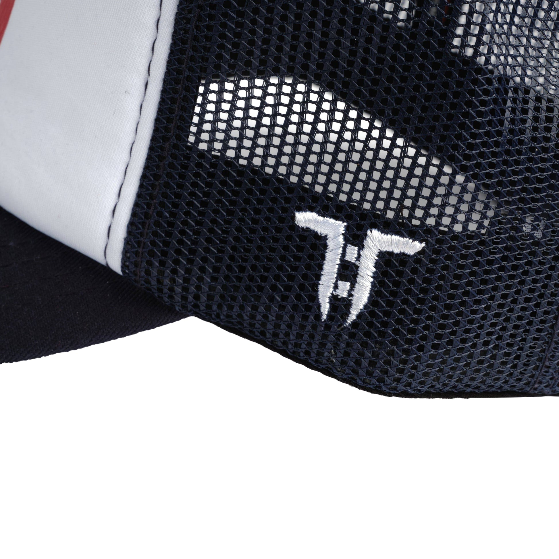 White-Navy Blue - Side - Tokyo Time Unisex Adult UFC Trucker Cap