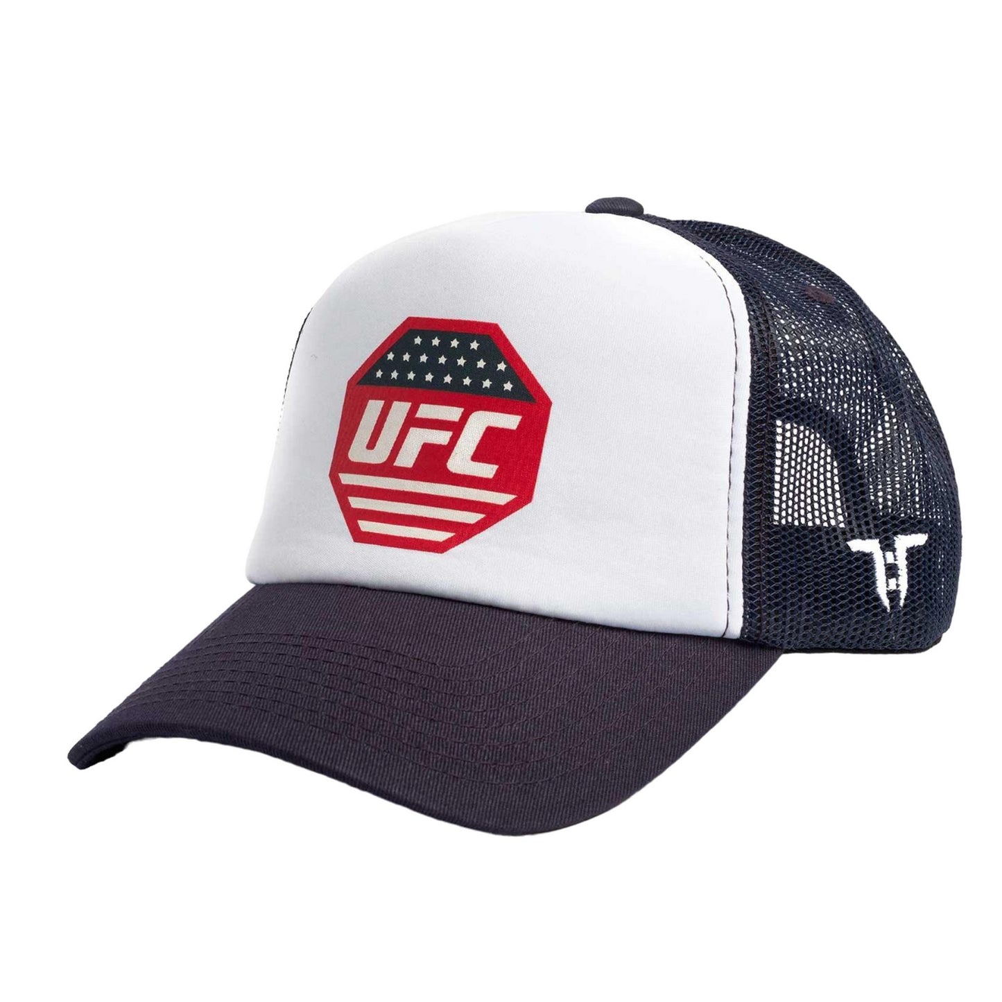 White-Navy Blue - Front - Tokyo Time Unisex Adult UFC Trucker Cap