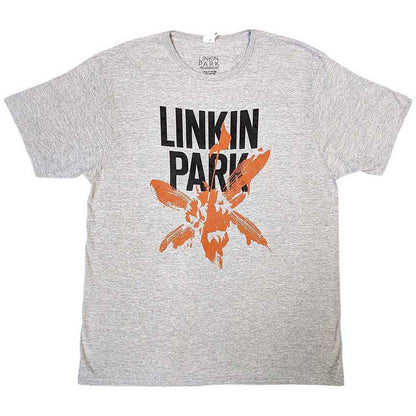 Grey-Black - Front - Linkin Park Unisex Adult Soldier Icons T-Shirt