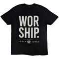 Black-White - Front - Sleep Token Unisex Adult Worship Back Print T-Shirt