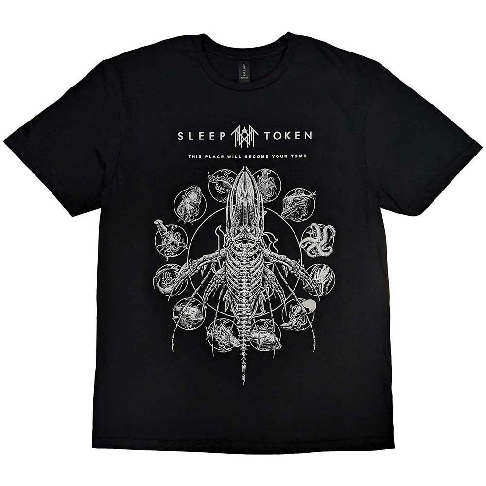 Black - Front - Sleep Token Unisex Adult This Place Will Become Your Tomb Whale T-Shirt