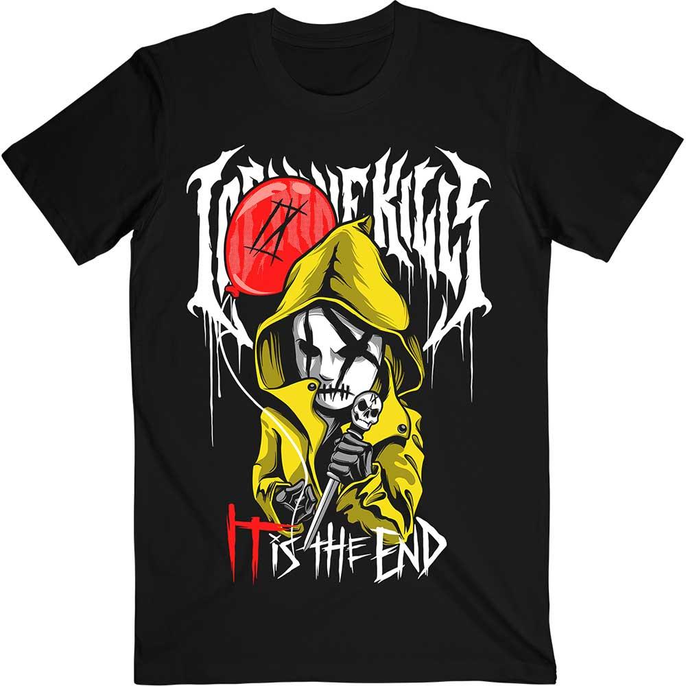 Black - Front - Ice Nine Kills Unisex Adult Coat Cotton T-Shirt