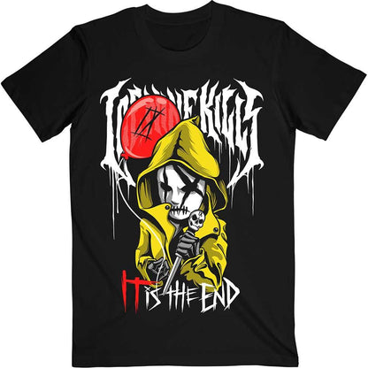 Black - Front - Ice Nine Kills Unisex Adult Coat Cotton T-Shirt