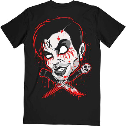Black - Back - Ice Nine Kills Unisex Adult Cross Swords Cotton T-Shirt